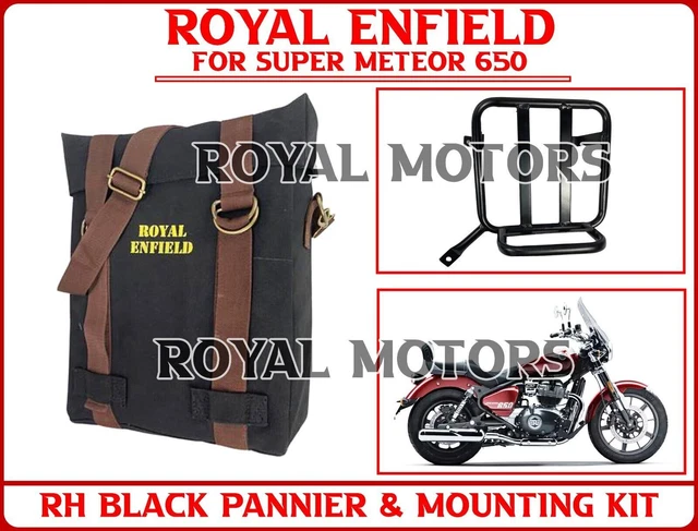 Rails De Fixation Pour Sacoches Royal Enfield Super Meteor 650 - Noir, Acier - Neufs (2023-2025)
