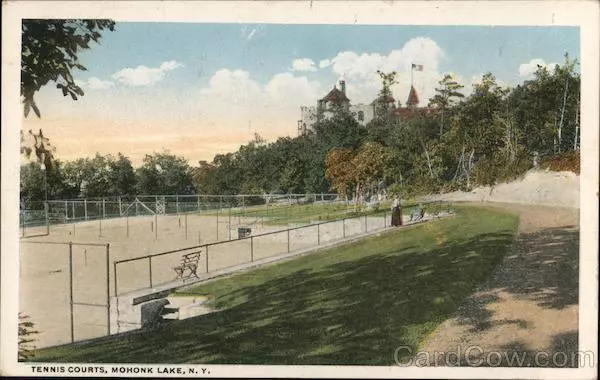 Mohonk Lake,NY Tennis Courts Ulster County New York Kingston Souvenir Co.