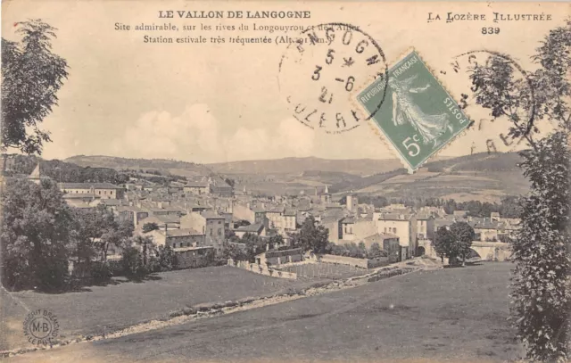 Cpa 48 Le Vallon De Langogne