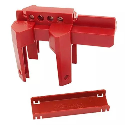 Master Lock S3080 Dispositivo di Blocco della valvola, Red, 15.0 cm x 8.4 cm x 8