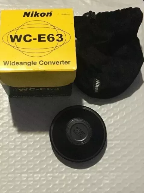 NIKON WIDE CONVERTER WC-E 63 0.63x EUR 15,00 PicClick FR