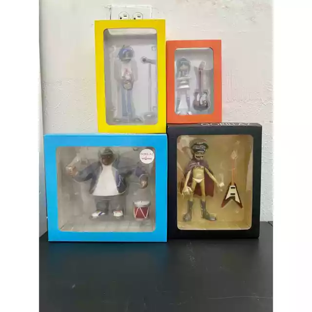 Kidrobot x Gorillaz CMYK Edition Full Set! (Noodle, 2D, Russel, and Murdoc)