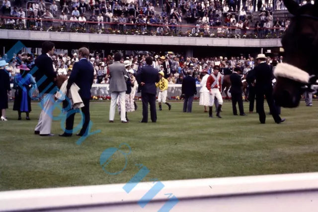 York Races 1982 jockeys & Trainers between races  Original 35 mm Slide