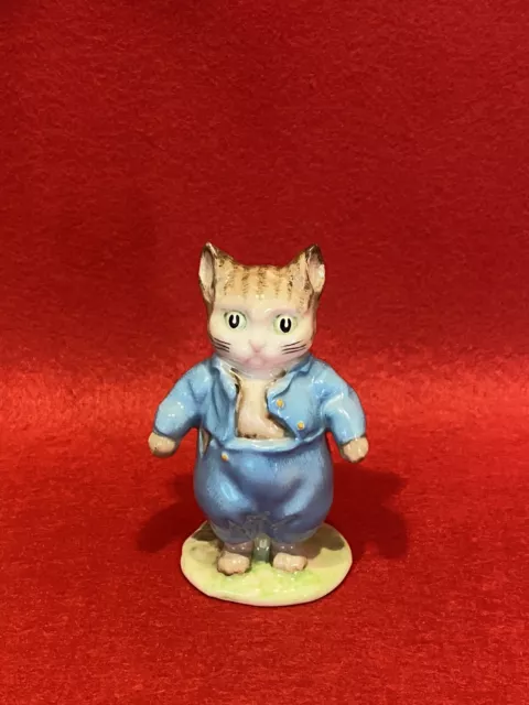 Beatrix Potter Beswick Figure Tom Kitten BP2 GOLD Peter Rabbit Cat Ornament 1960