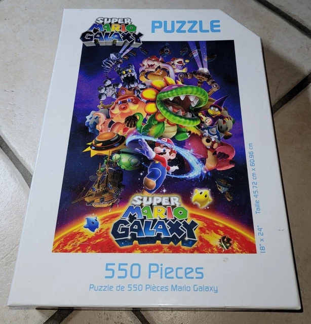 Puzzle Nathan Super Mario World - 500 Pièces - Poster - Funny Way 1993 - COMPLET