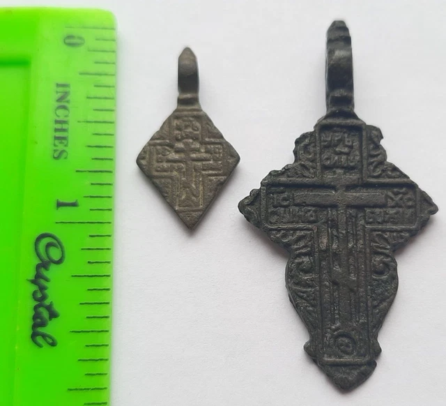 Ancient Viking cross Roman artifacts Medieval cross pendant 7.24 gr