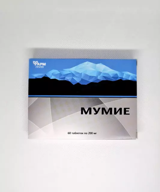 Mumijo Shilajit Mumio mumyo mumiyo mumie мумие 200 mg, 3 x 60 - 180 Tabletten