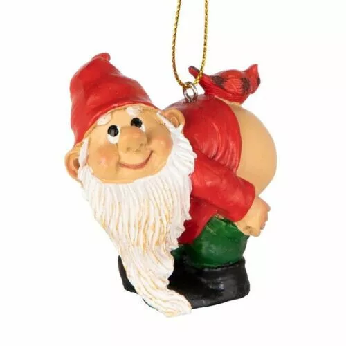 Design Toscano Loonie Moonie Bare Buttocks Garden Gnome Statue Rude Santa New