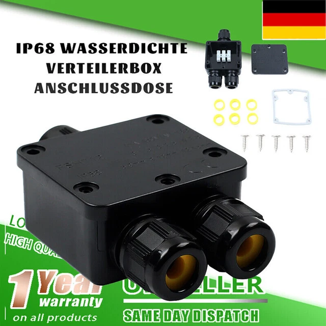 4 Stück IP68 Kabelverbinder 3-polig - Wasserdicht Für Außenbereich
