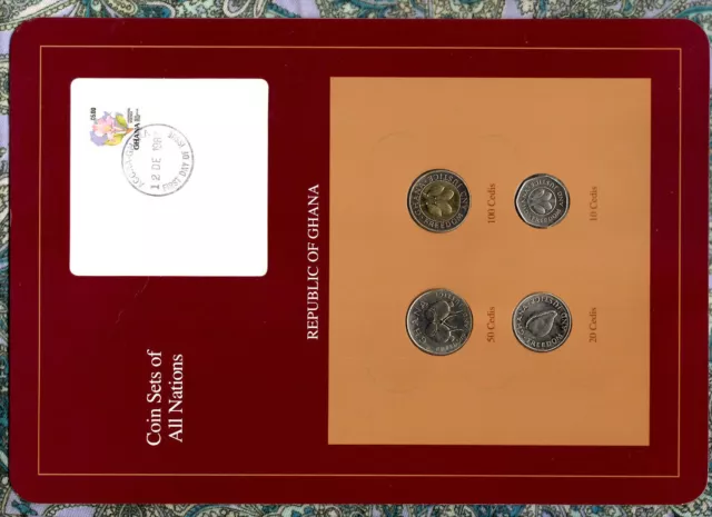 Coin Sets of All Nations Ghana UNC 100, 50, 20, 10 Cedis 1991