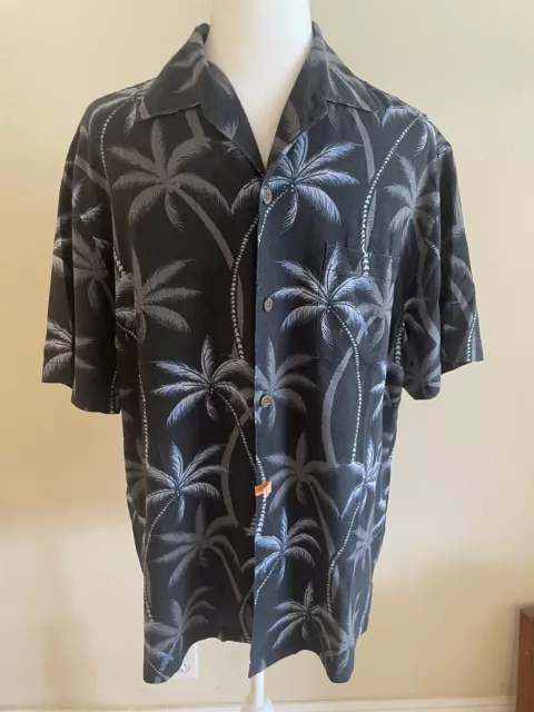 Tommy Bahama Island Zone Palmas Palooza Silk Blend Camp Shirt Medium