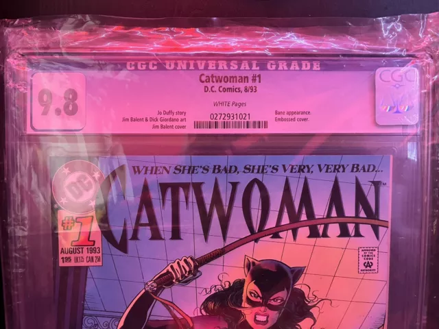 Catwoman #1 - DC Comics - Graded CGC 9.8 - White Pages - Aug. 1993! 3