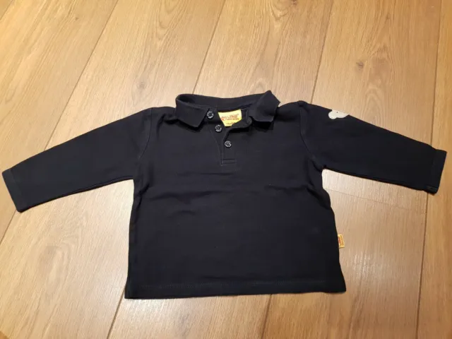 STEIFF*Polo LA Shirt Baby Jungen,Gr. 74,80*Langarmshirt,Hemd,Poloshirt,Knopf Ohr