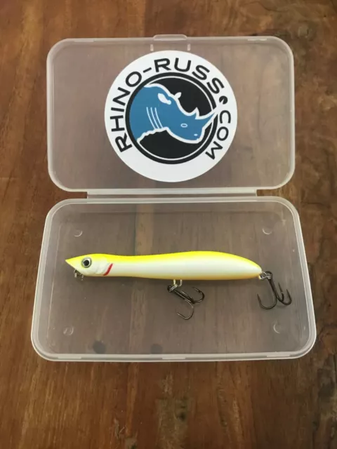 Sea Bass Pike Zander Patchinko Style 100mm 9.5g Surface Lure Yellow sorbet