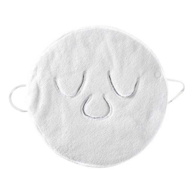 Cold Hot Compress Mask Skin Care Towels for Beauty Salon (Three Hole Ear Strap)