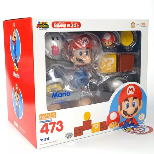 Nendoroid No. 473 Super Mario Figure Figurine Good Smile Company Japan New