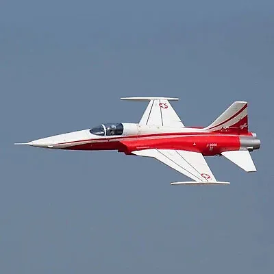 Freewing F-5 Tiger II Swiss Red High Performance 80mm EDF Jet EPO RC Plane Airpl