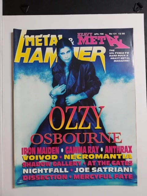 Metal Hammer & Heavy Metal Magazine, January 1995, Ozzy Osbourne, Iron...