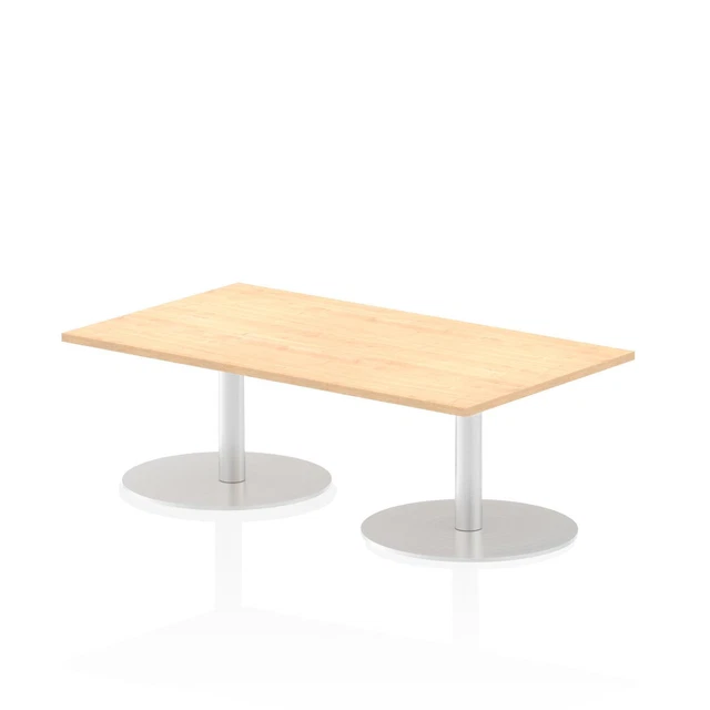 Dynamic Italia 1400 X 800Mm Poseur Rectangular Table Maple Top 475Mm High Leg IT