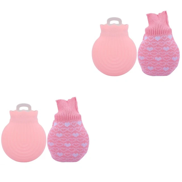 2 pezzi sacchetti termici in silicone bambino sacchetti acqua riscaldamento sacchetti acqua calda