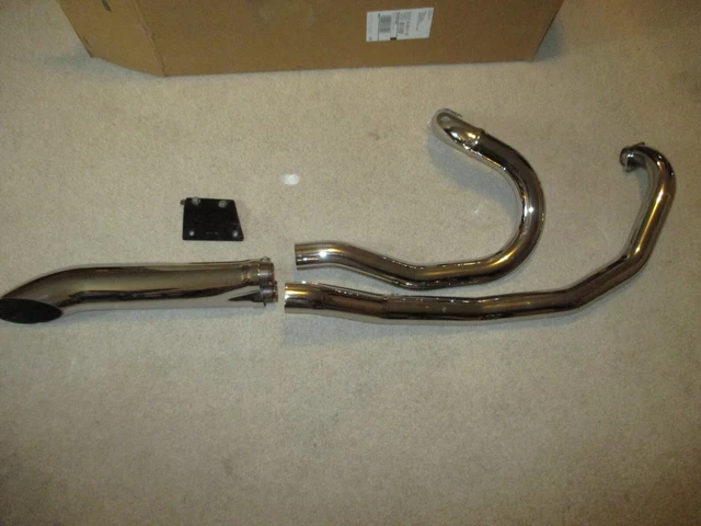 Hard Krome 2-1 Sideburners 44-2450 Exhaust System 2002-2008 Honda Vtx1800 R/S/N