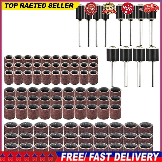 1 Set Wood Metal Grinding Kit Woodworking Drum Sanders Set for Drill Bit