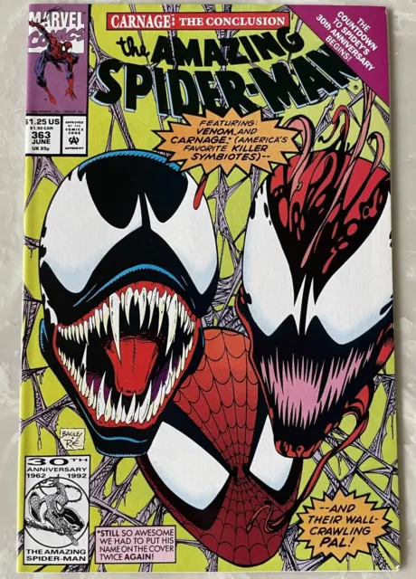 Amazing Spider-Man #363 (Marvel Comics 1992) Carnage & Venom Appearance | NM