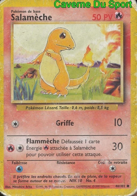 Pokemon Pv50 Fire Salameche Card
