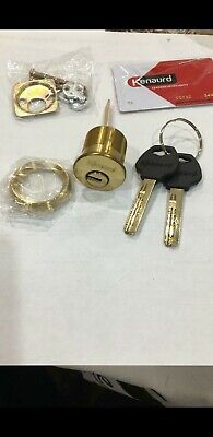 High Security Rim/Mortise Cylinder 2 Keys Kenaurd Gold color 006