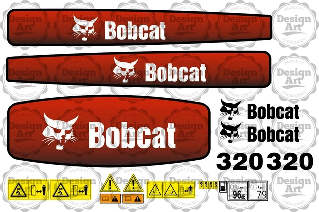 BOBCAT 320 BAGGER MiniBagger Digger Aufkleber Set Decals EUR 55,00 ...