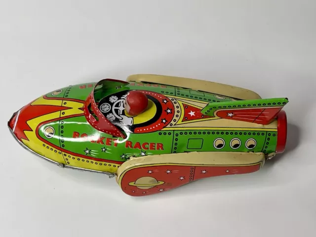 Schylling Collector Series Tin Friction Metal Rocket Racer Toy 3