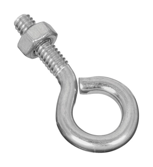 Stanley Hardware 221085 1/4" X 2" Zinc Plated Eye Bolt With Nut Assem (100-PACK)