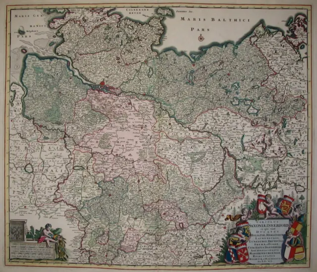 Circulus Saxoniae Inferioris ... - Niedersachsen, Norddeutschland - de Wit 1730