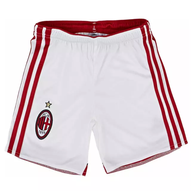 AC Milan Football Shorts (Size 15-16Y) Kid's adidas Home Shorts - New
