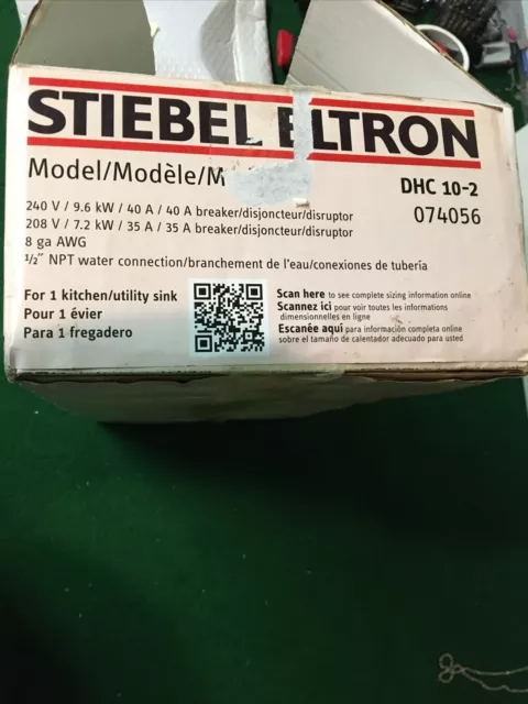 Stiebel Eltron Dhc 10-2 Classic Electric Tankless Water Heater,240/208V