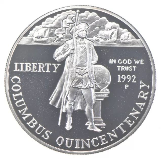1992-P Proof Columbus Commemorative Silver Dollar $1 *0028