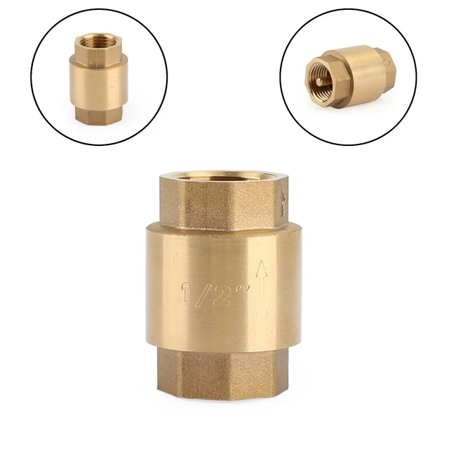 Clapet Anti-retour Laiton 3/4" DN20 - Filetage Intérieur, Pression Max 1,6 MPa - Pour Pompe, Fontaine, Machine à Laver