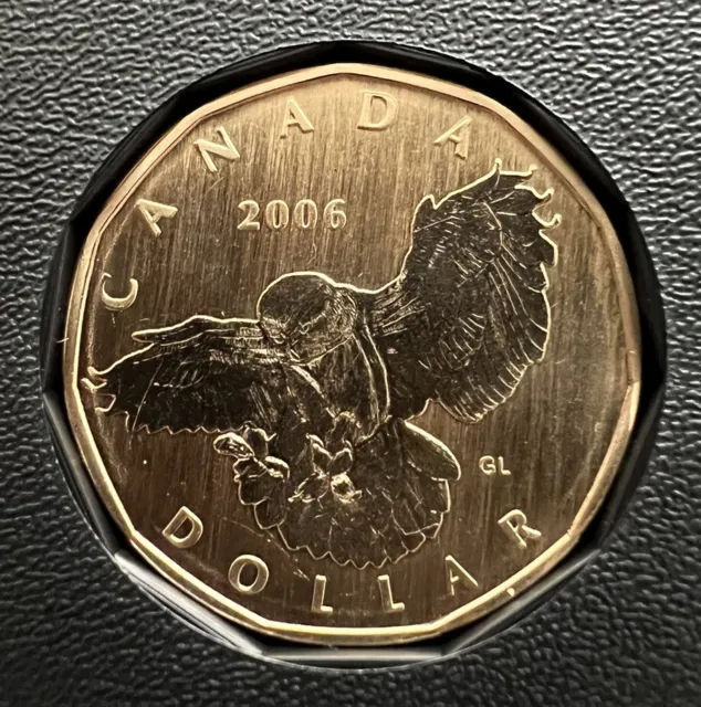 2006 Canada Specimen Loonie- The Snowy Owl - Mint Uncirculated from Specimen Set