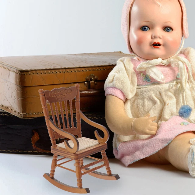 2 Pcs Adorable Miniature Chair Model Wear-resistant Furniture
