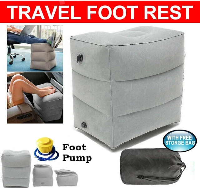 Inflatable Foot Rest Travel Air Pillow Cushion Office Home Leg Footrest Relax AU