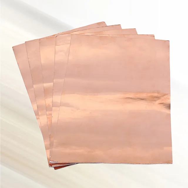 5 un. hojas conductoras individuales de papel de papel de papel de aluminio de cobre soldadura conexión a tierra