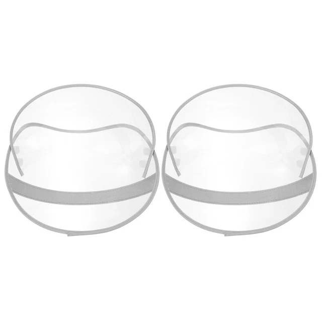 2Pcs Transparent Hat Brim Replaceable Hat Shield Raincoat Cap Brim Rain Poncho