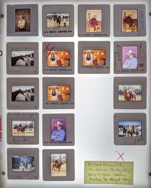 Dw5-424 Richard Farnsworth Lot (15) 35Mm Orig Slide Via Dianna Whitley