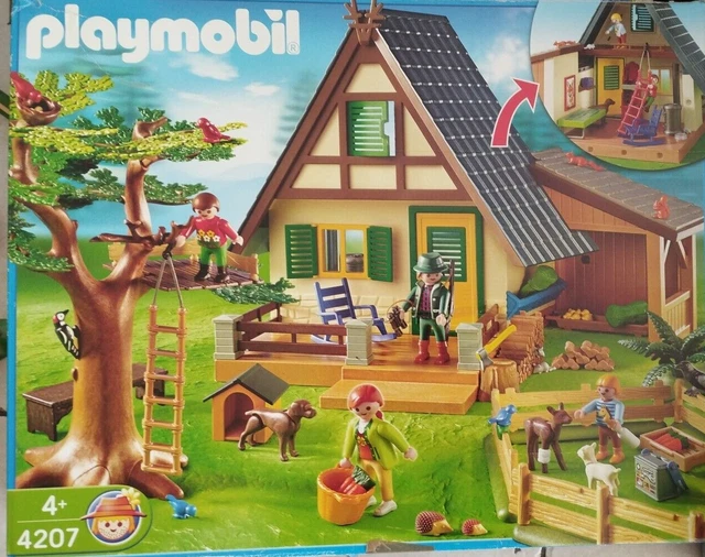 Playmobil 4207 Maison Forestière – Complet, Très Bon état, Avec Boîte