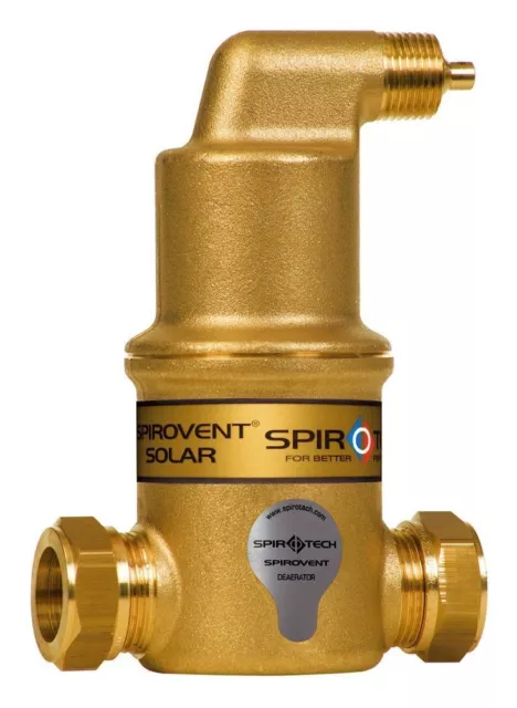 Spirotech SpiroVent Solar AutoClose horiz. Klemmring 22mm