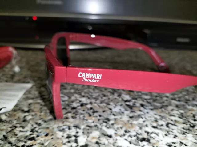 Occhiali Da Sole Pubblicitari Aperitivo Campari Soda Milano Unisex Nuovi 3