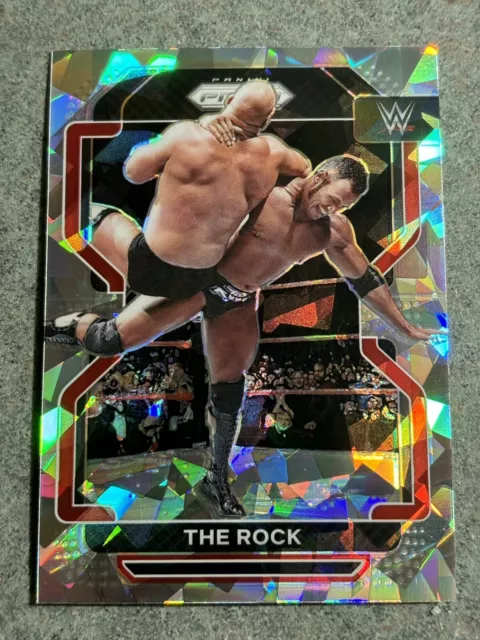 2022 WWE Panini Prizm THE ROCK CRACKED ICE Dwayne Johnson Final Boss Bloodline