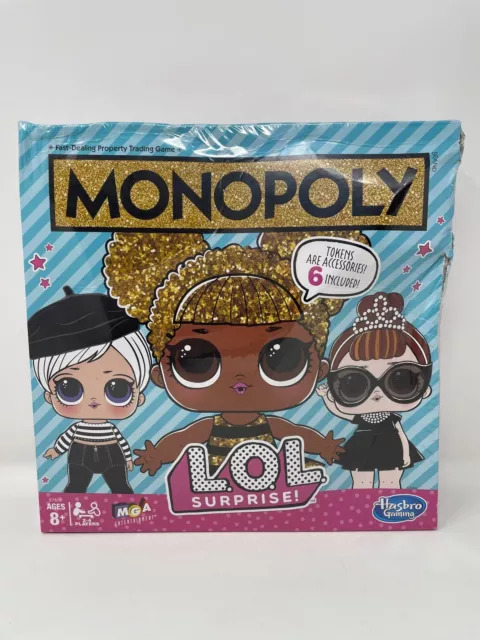 Monopoly Kids Game: L.O.L. Surprise Edition Board Game [USED - DAMAGED BOX]