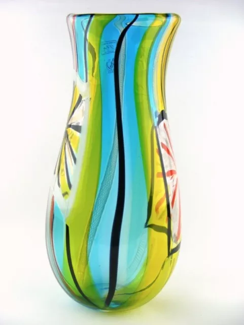 *Traumhafte Vase aus Murano, Maestro: D'ESTE PACIFICO signiert - 35,5 cm - TOP**