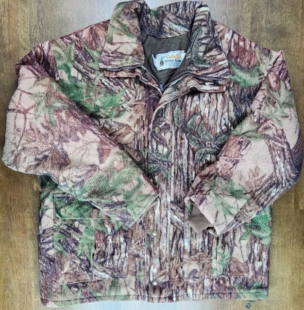 Cabelas Super Slam Vintage Jacket Real Tree Camo Hunting Coat Mens Large USA